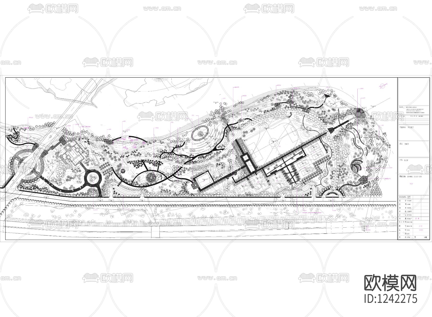 惠阳泗水湖滨公园施工图下载