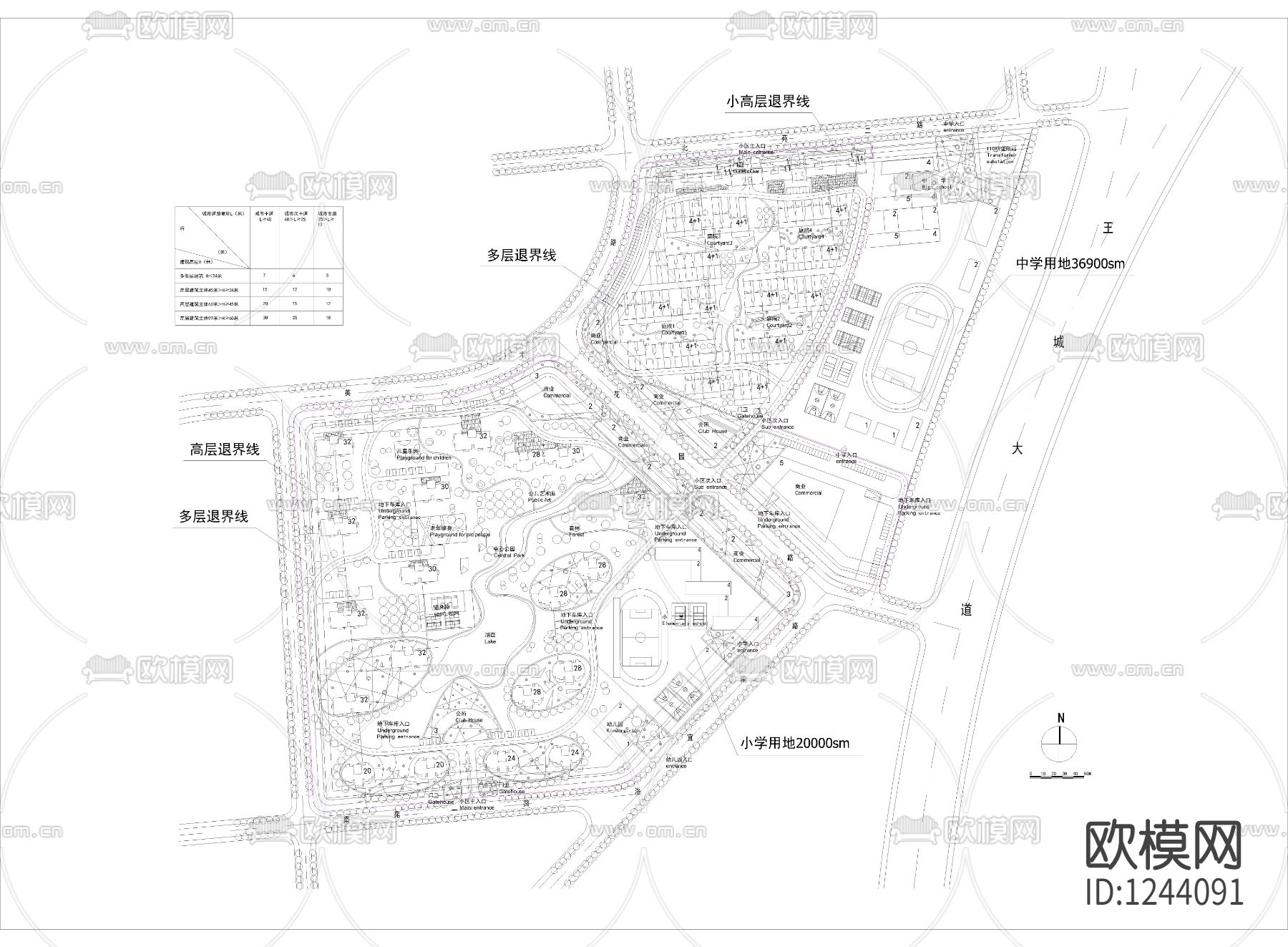 莱茵湖小区规划带效果图下载
