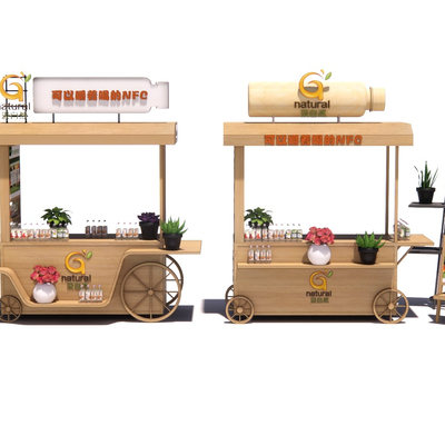  现代快餐车su模型 