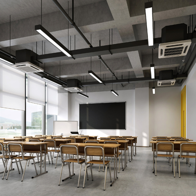 简约学校教室3d模型