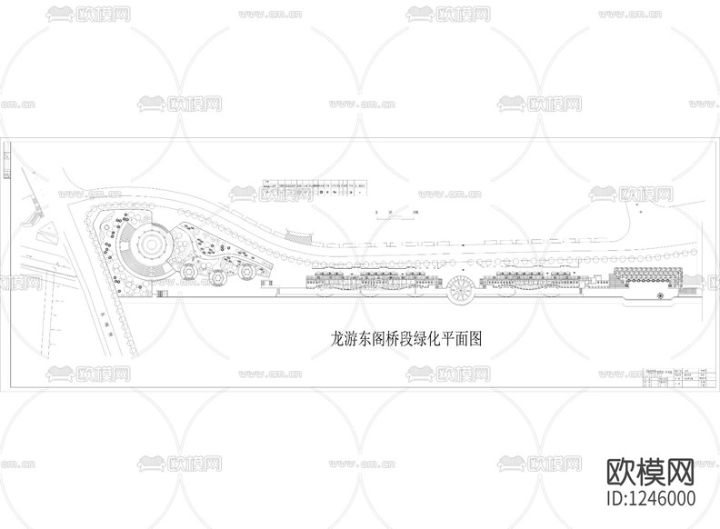 龍游濱河綠地施工圖下載