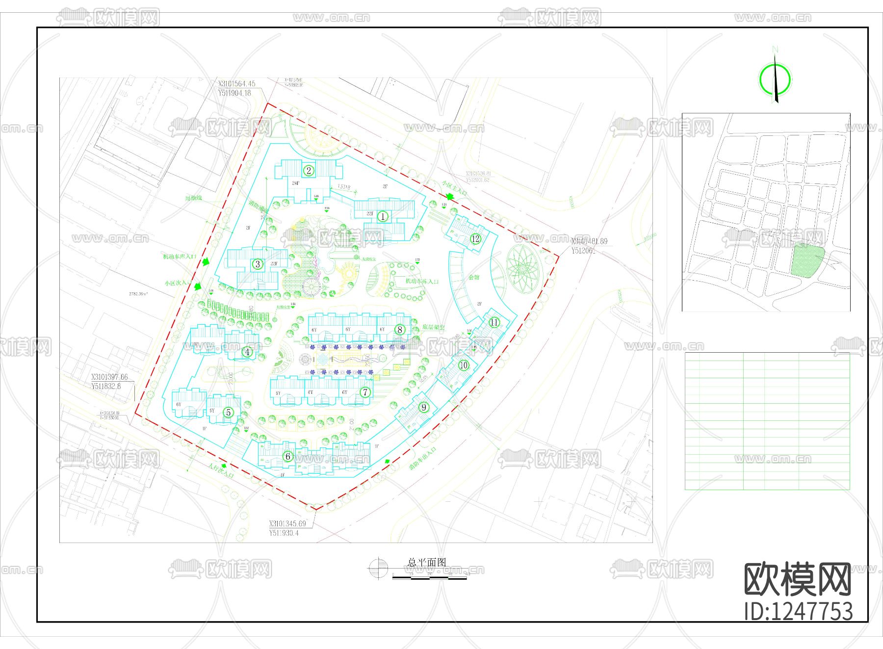 某花园综合住宅区详细规划下载
