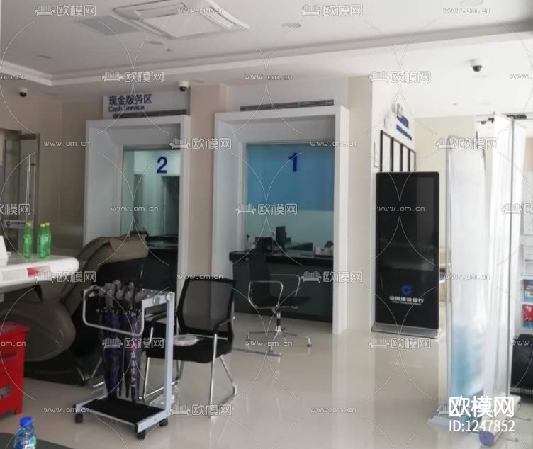 银行现金柜台 剖面节点大样图