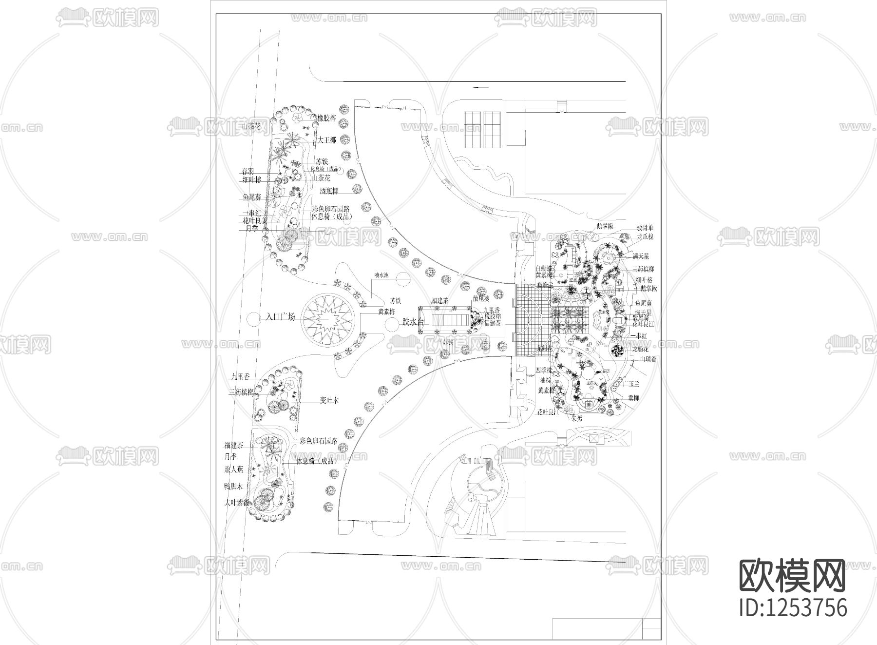 中山某公园施工套图下载