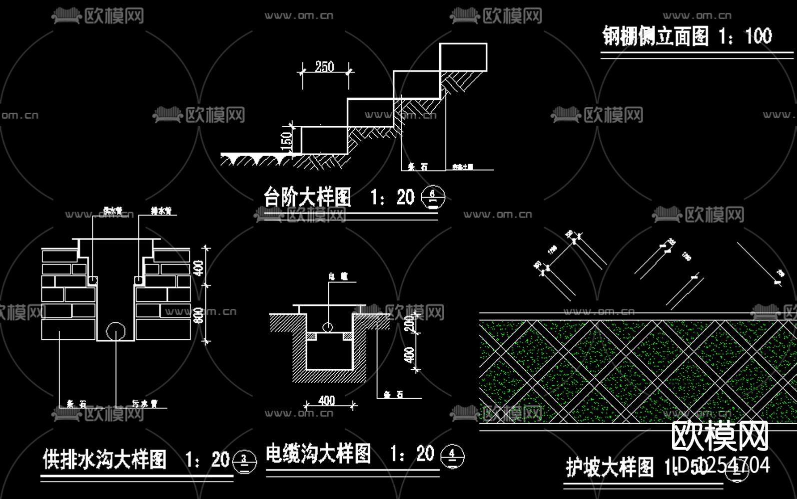 台阶大样图下载（渲染图2）