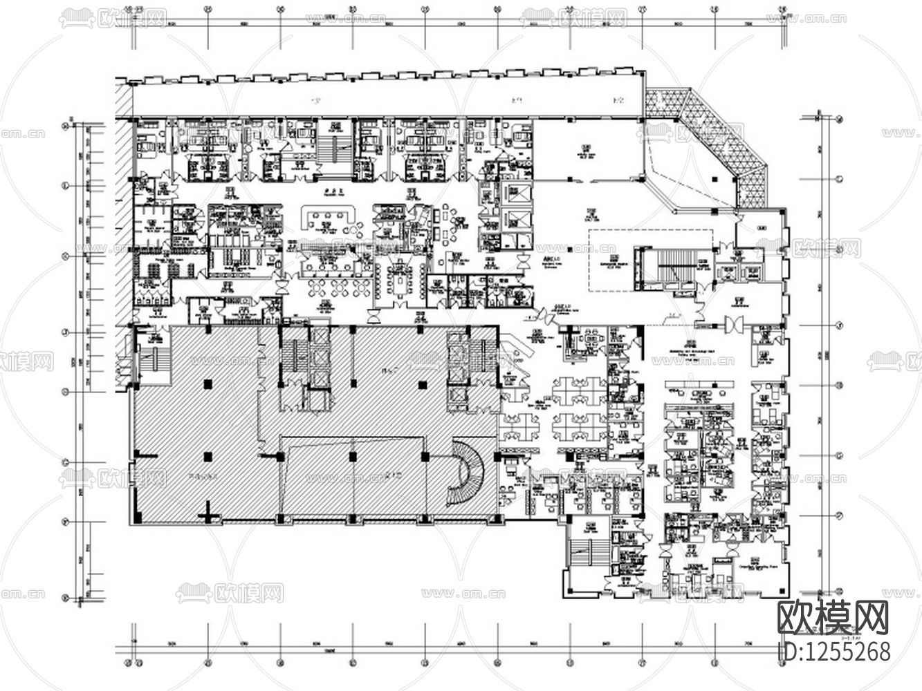 妇产医院室内装修cad施工图下载（渲染图3）