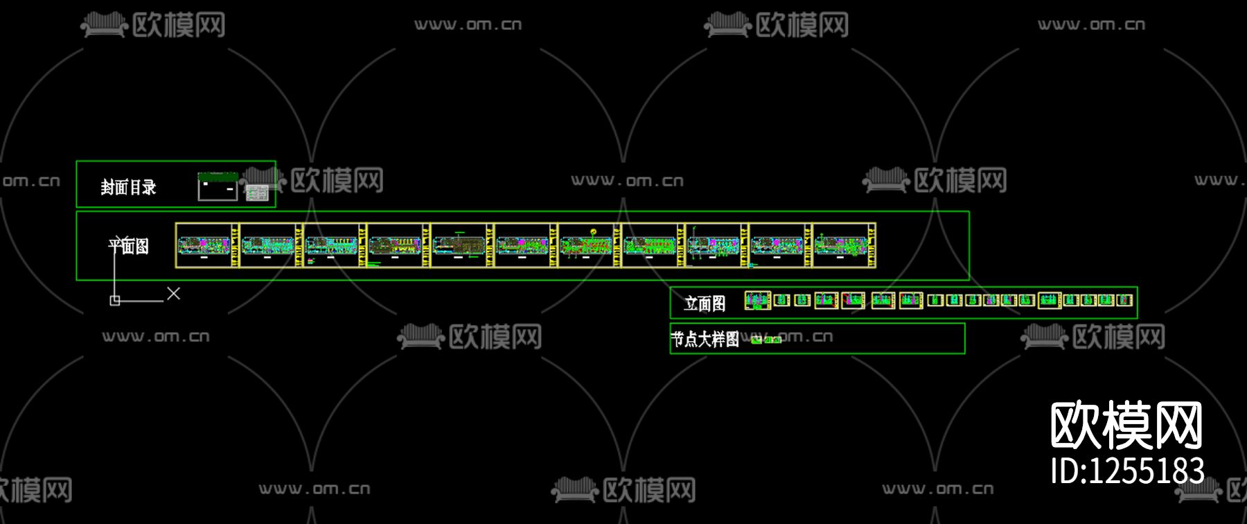 口腔门诊医院装修cad施工图下载