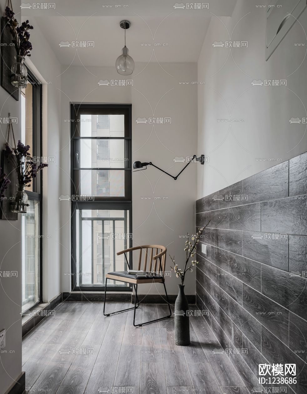 北欧住宅施工图实景照片下载（渲染图4）