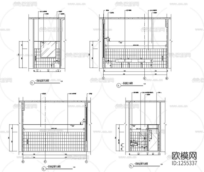 医院全套室内装修设计cad施工图下载(渲染图5)