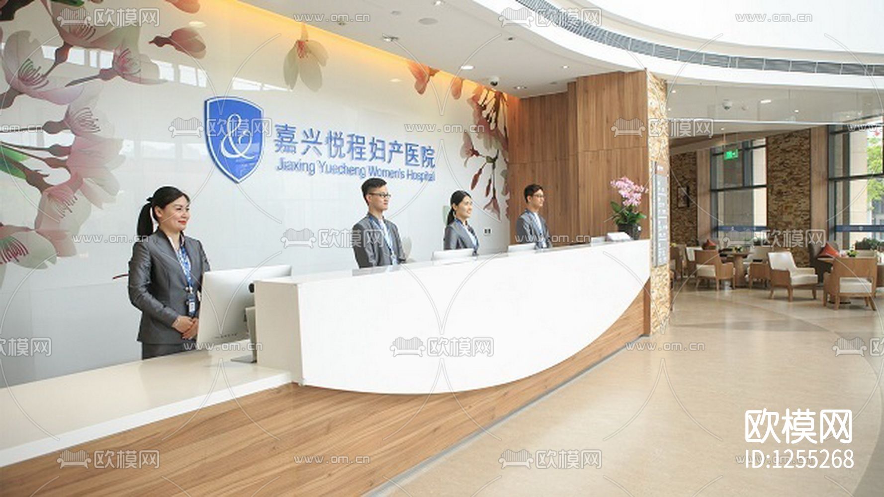 妇产医院室内装修cad施工图下载（渲染图6）