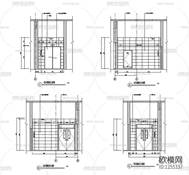 医院全套室内装修设计cad施工图下载(渲染图2)