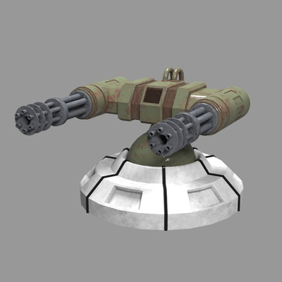 炮台3d模型下载