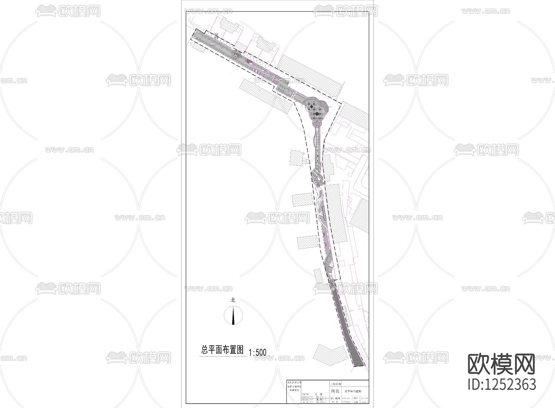 一个社区公园施工图下载