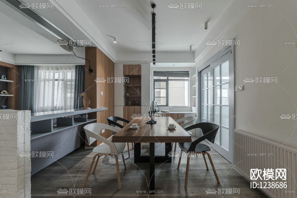 北欧住宅施工图实景照片下载（渲染图3）