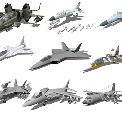  现代战斗机su模型 