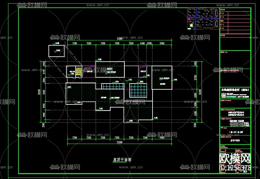 幼儿园cad施工图下载（渲染图1）