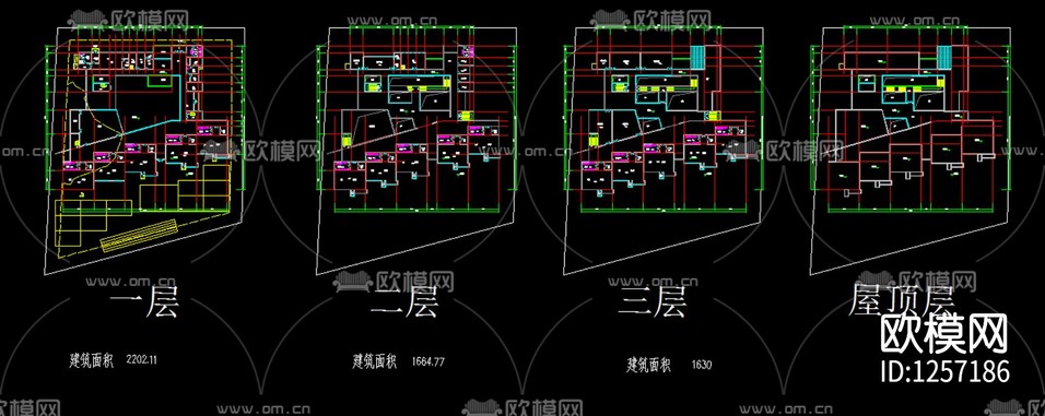 幼兒園cad施工圖下載(渲染圖3)