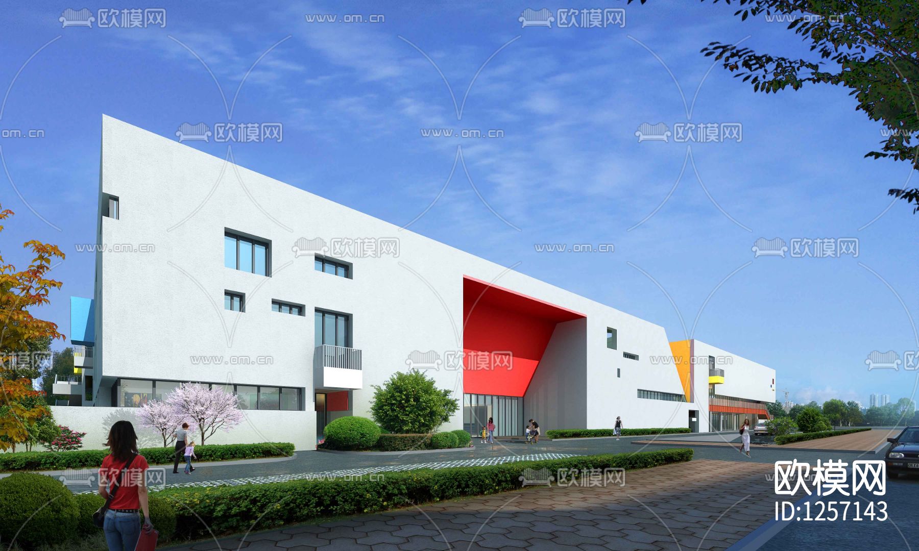 现代幼儿园cad施工图