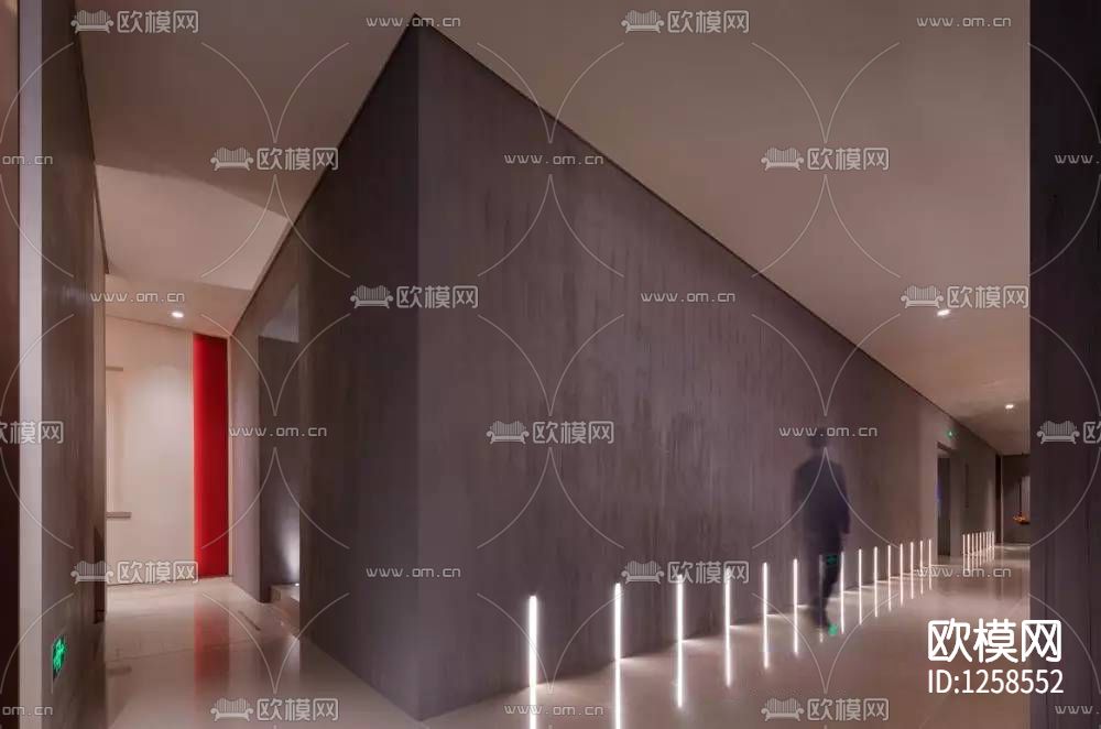 帆船会所办公室室内cad施工图