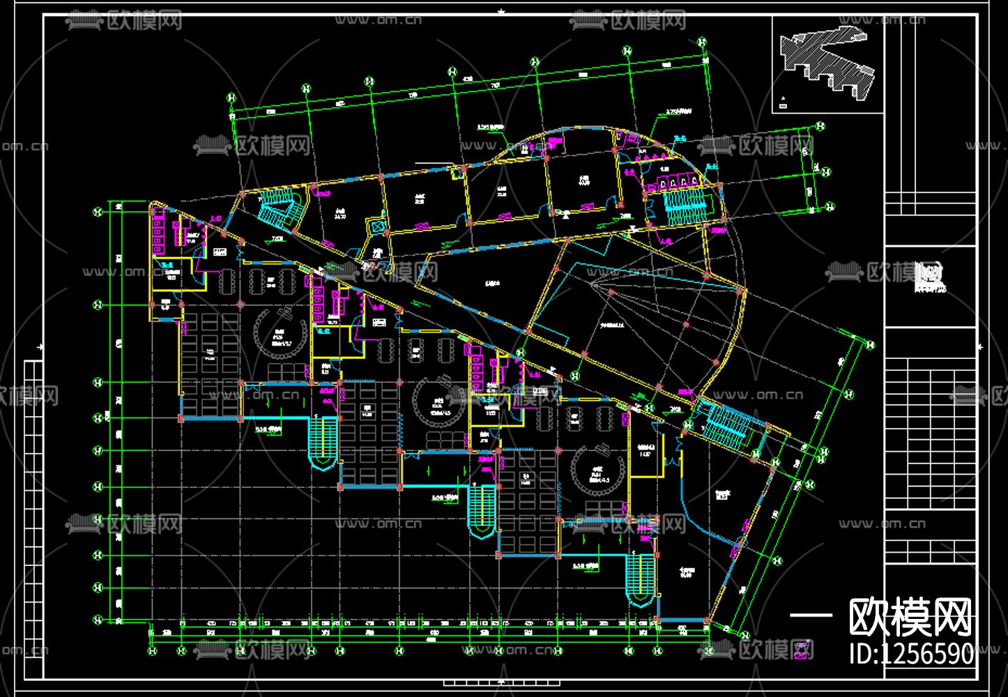 幼儿园设计cad施工图下载（渲染图3）