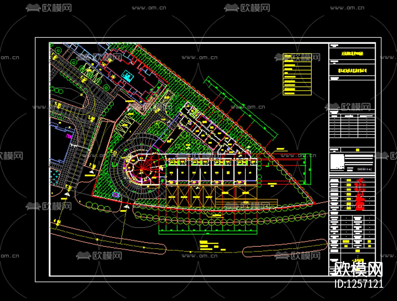 幼儿园cad施工图下载（渲染图1）