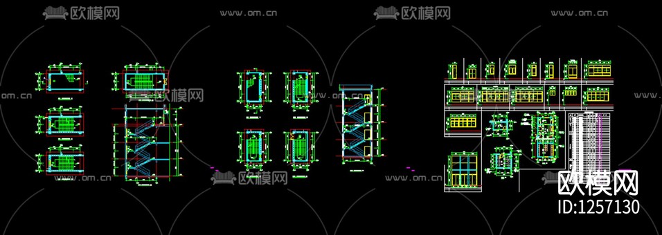 幼兒園cad施工圖下載(渲染圖1)
