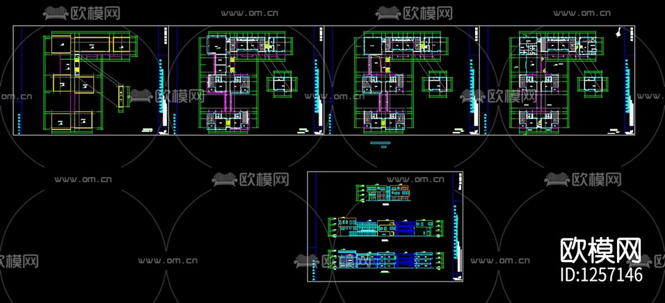 幼兒園cad施工圖下載(渲染圖1)
