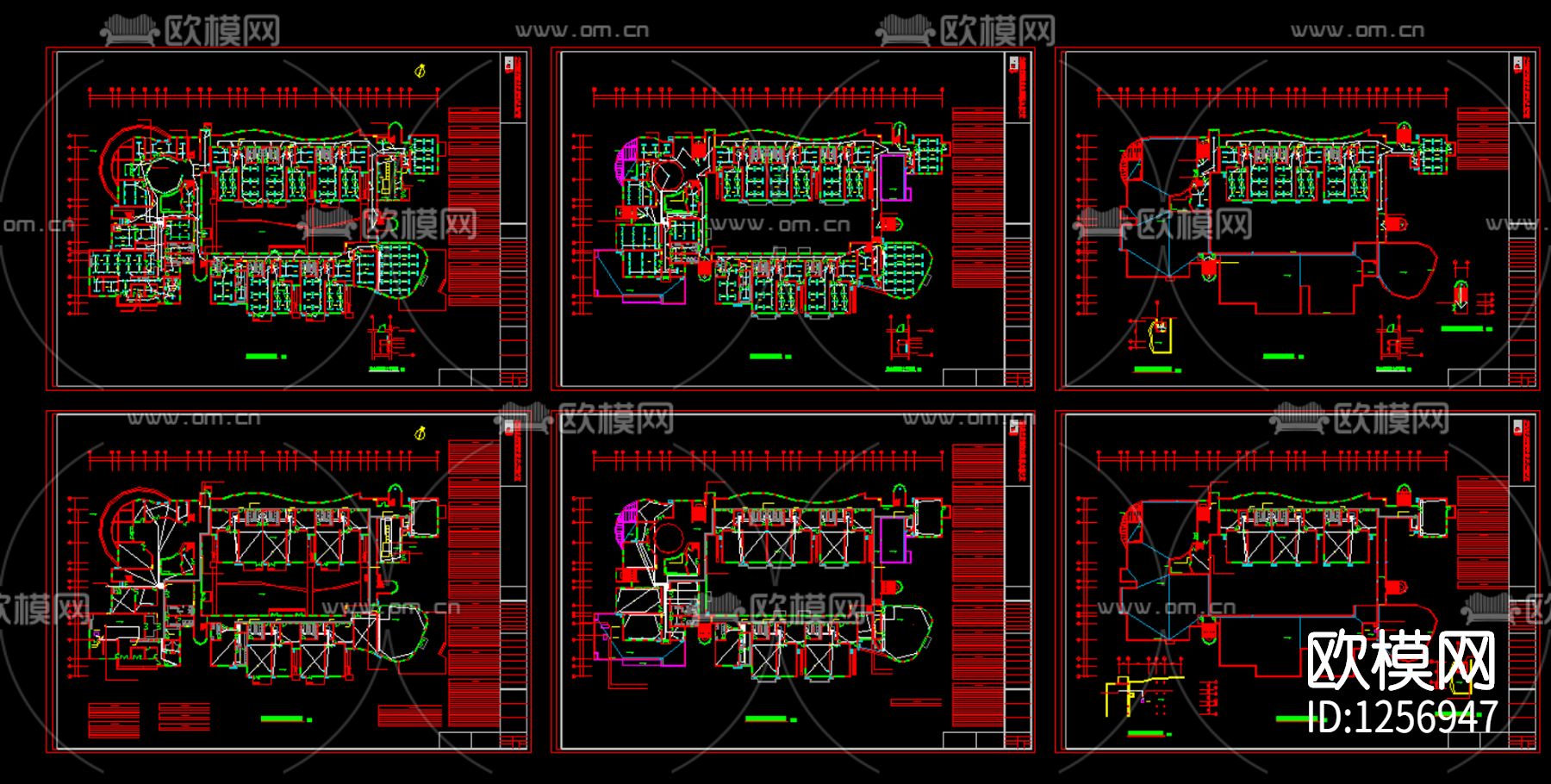 幼儿园cad施工图下载（渲染图1）