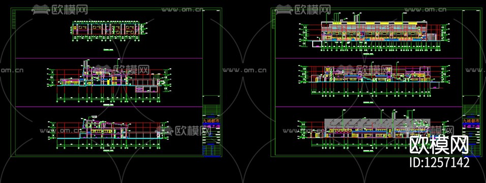 幼兒園cad施工圖下載(渲染圖4)