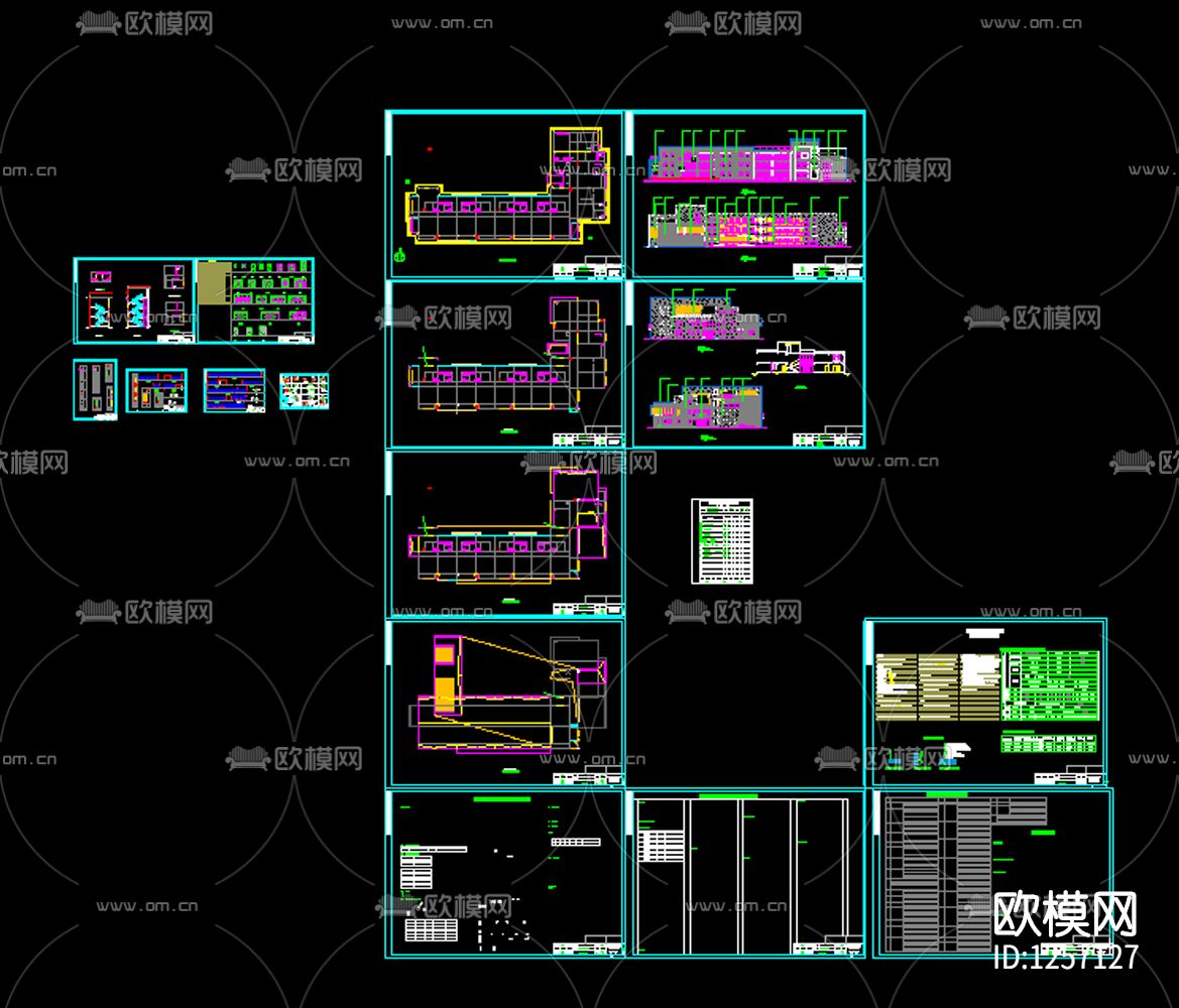 幼儿园cad施工图下载（渲染图1）
