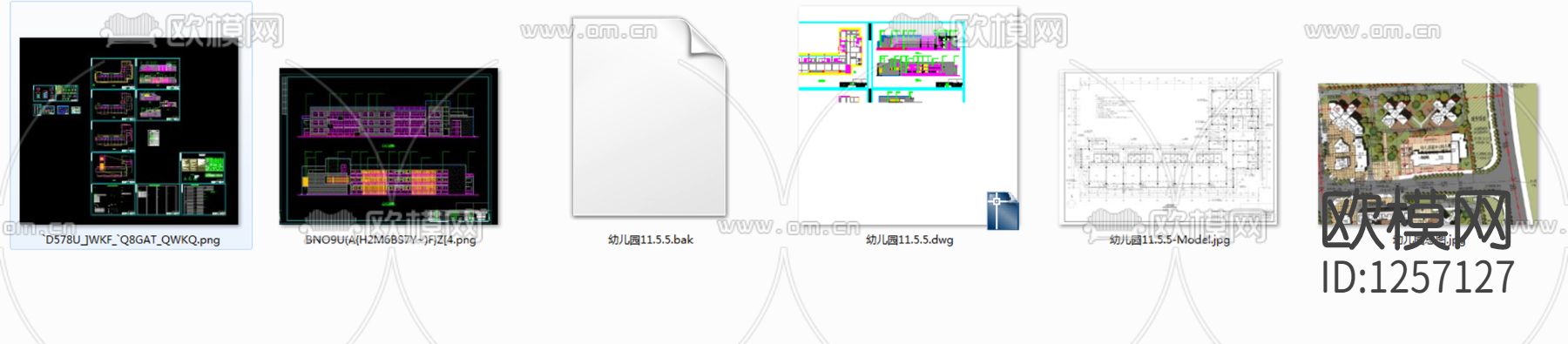 幼儿园cad施工图下载（渲染图4）