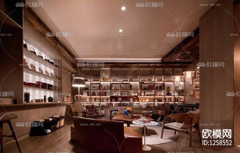 帆船会所办公室室内cad施工图