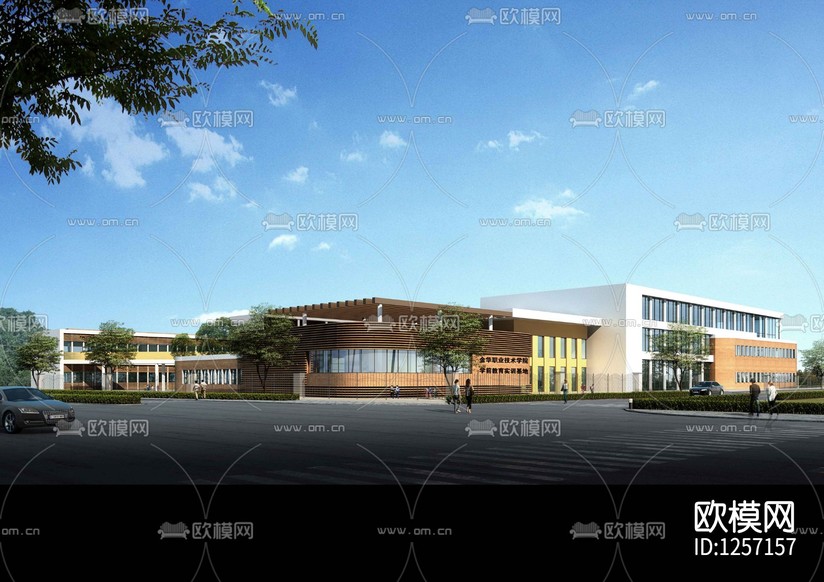 幼兒園cad施工圖下載(渲染圖2)