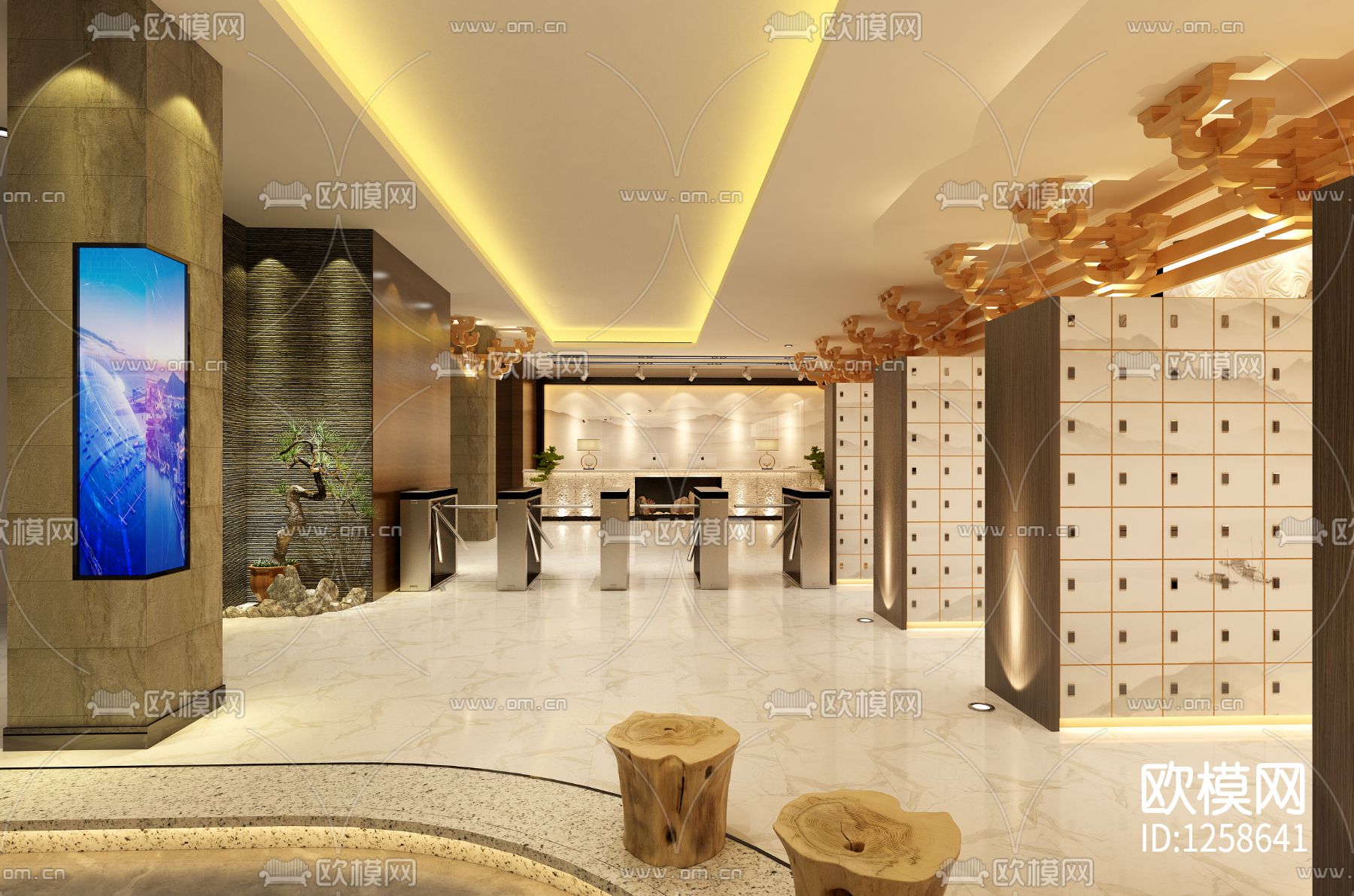 生活馆cad施工图下载（渲染图2）