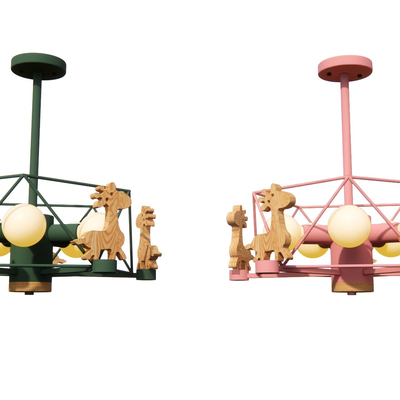  现代儿童卡通吊顶su模型 