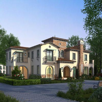 独栋别墅外观3d模型