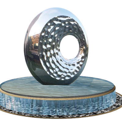 现代异形不锈钢雕塑su模型