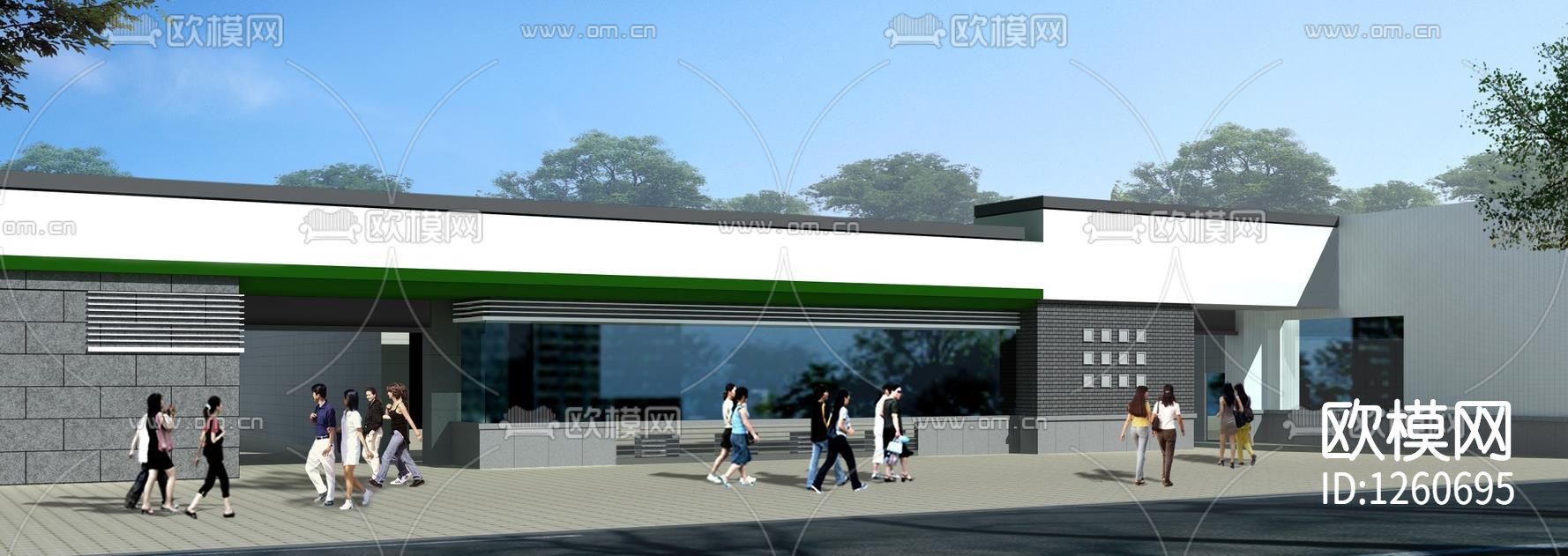 综合菜市场室内装修cad施工图