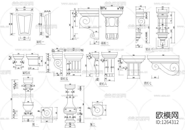 家装家具节点大样下载（渲染图7）