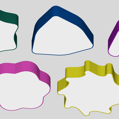  现代儿童吸顶灯su模型 