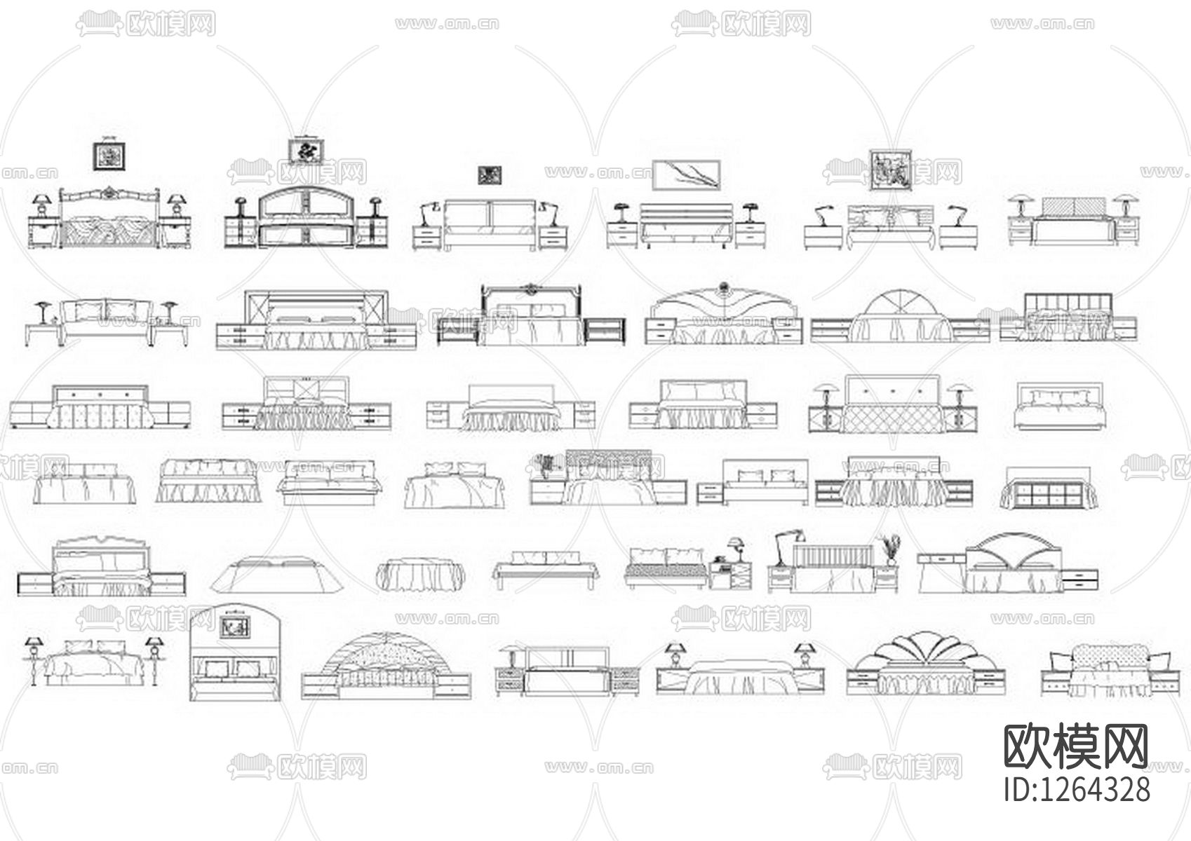 家具家电CAD图库下载（渲染图1）