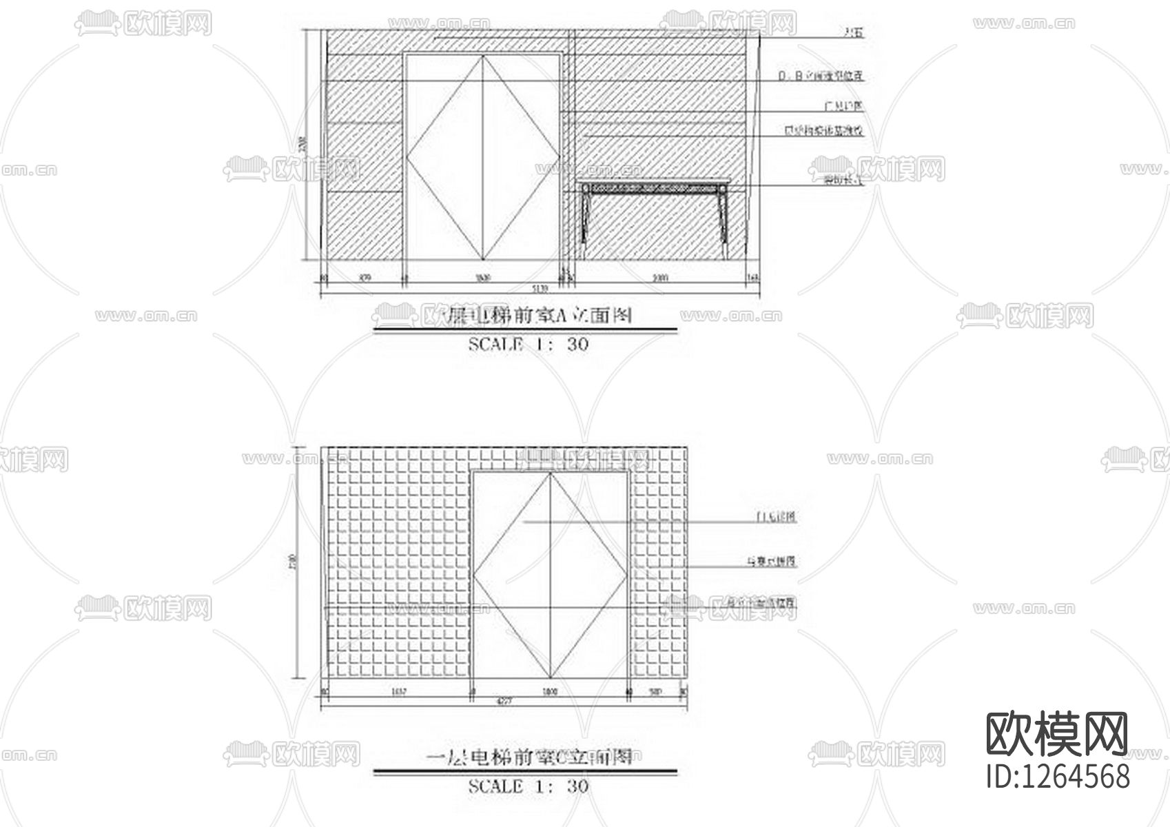 希尔斯池典桑拿浴会所cad施工图下载（渲染图2）