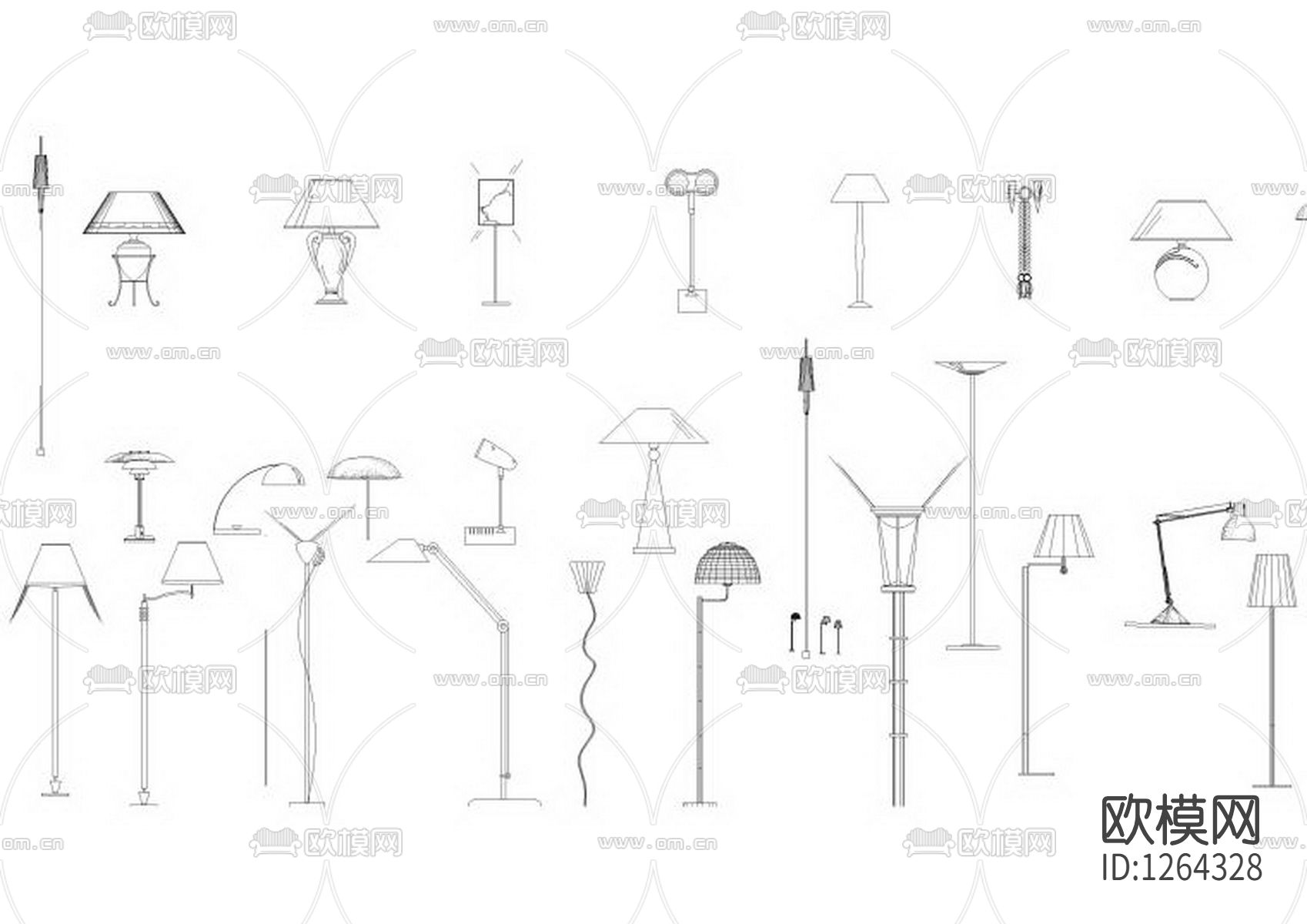 家具家电CAD图库下载（渲染图6）