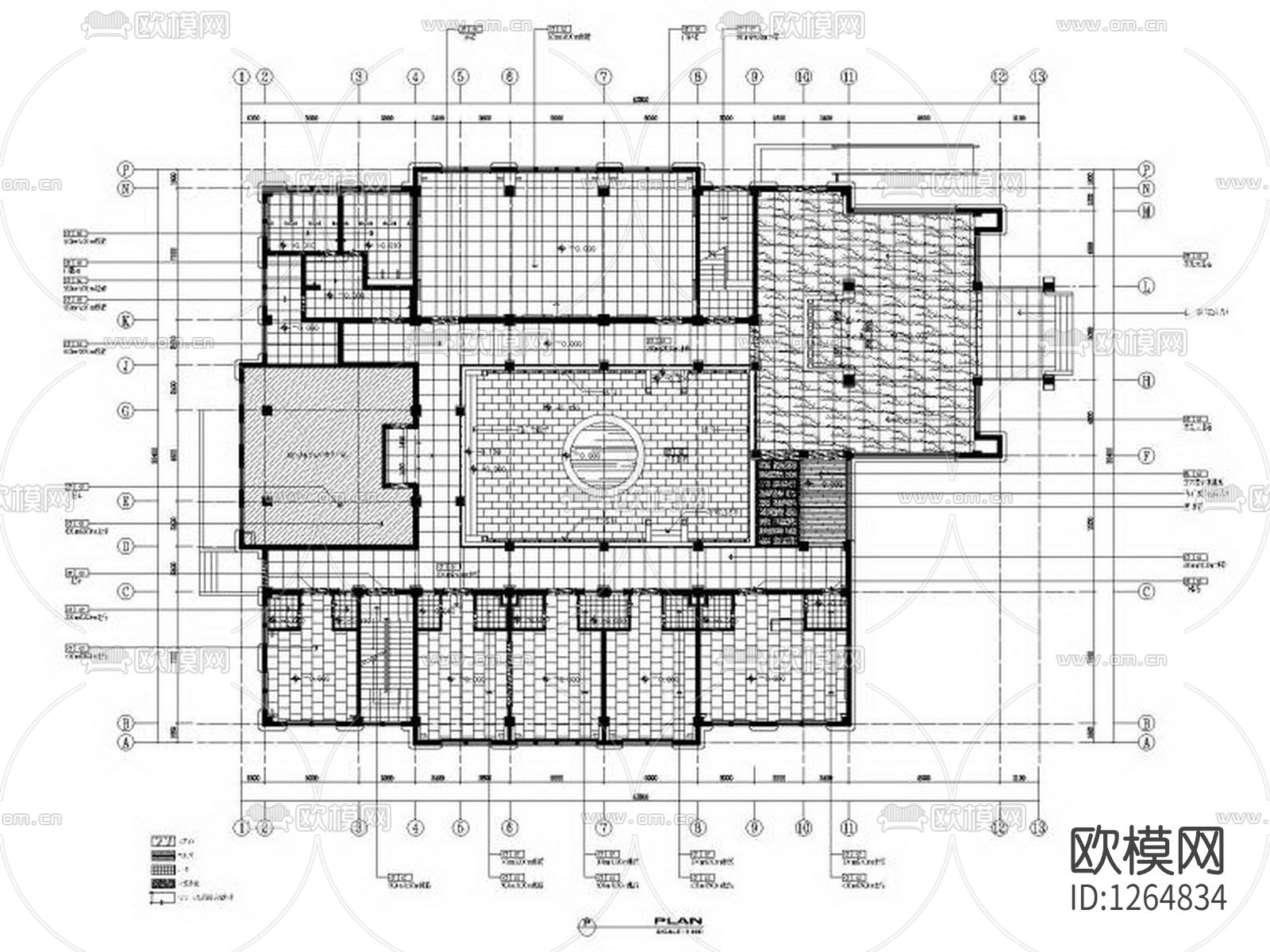 生态养生园cad施工图下载（渲染图3）