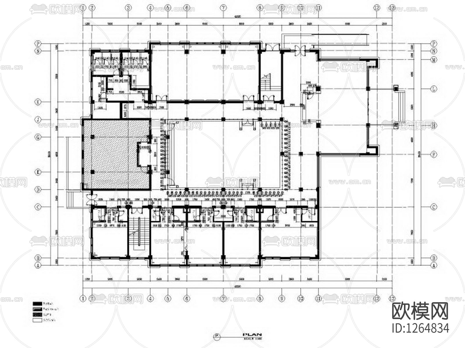 生态养生园cad施工图下载（渲染图4）