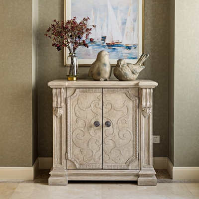 壹立方设计 美式实木端景柜