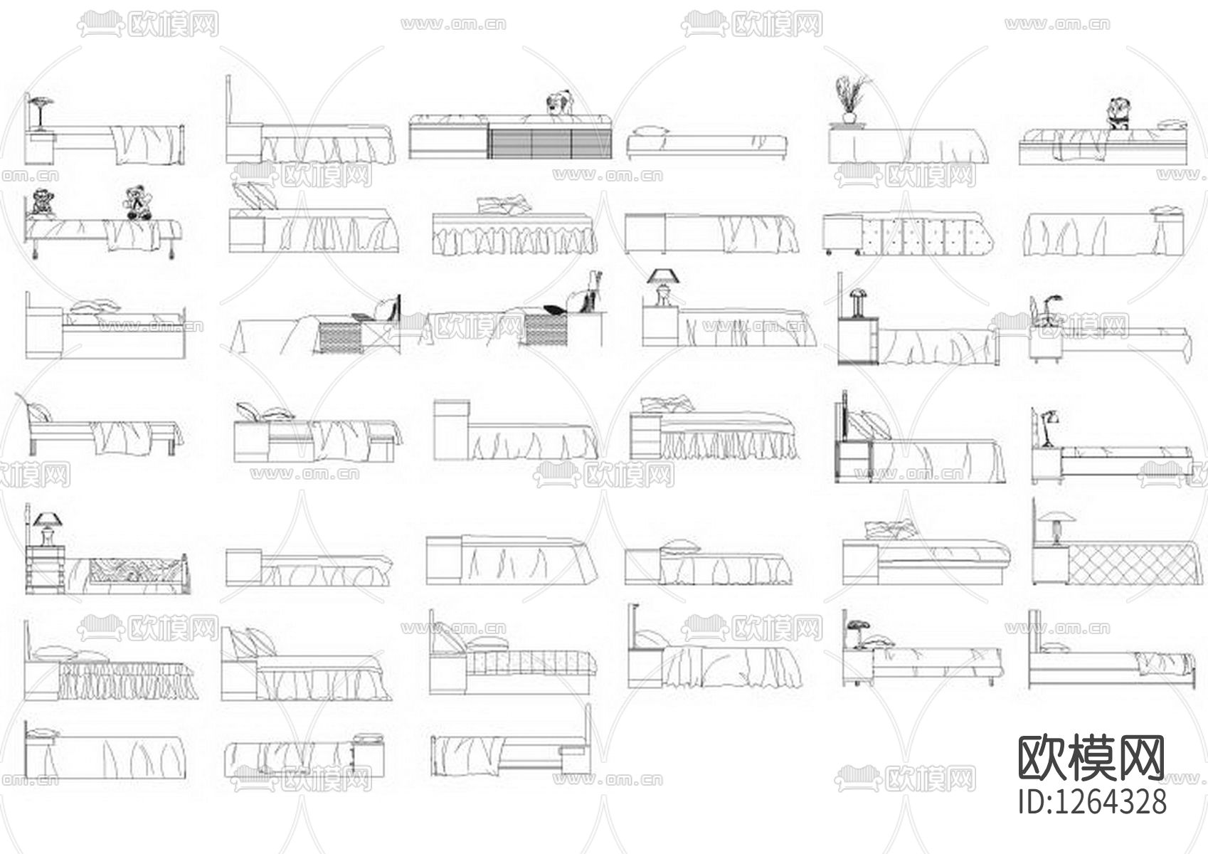 家具家电CAD图库下载（渲染图3）
