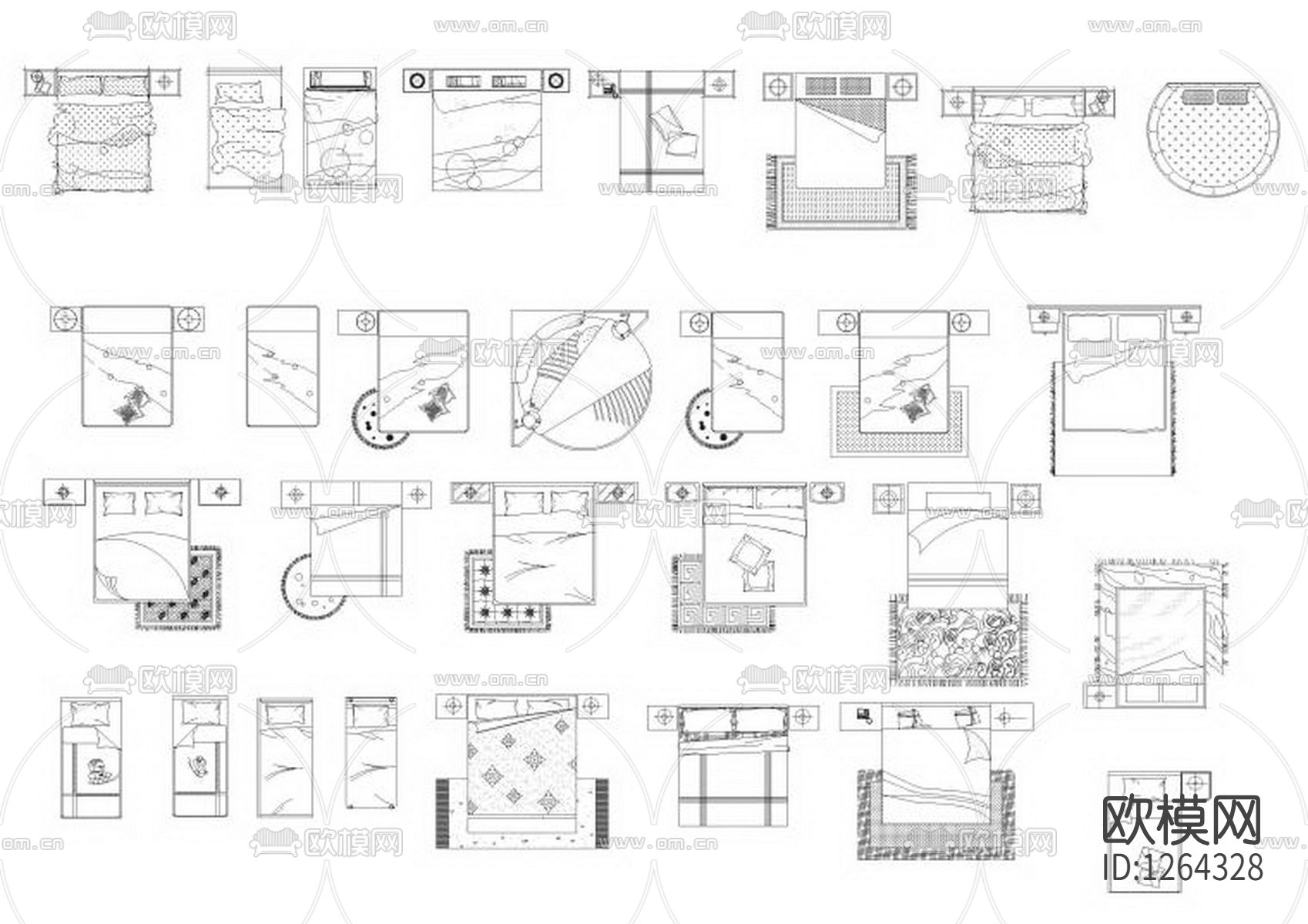 家具家电CAD图库下载（渲染图2）