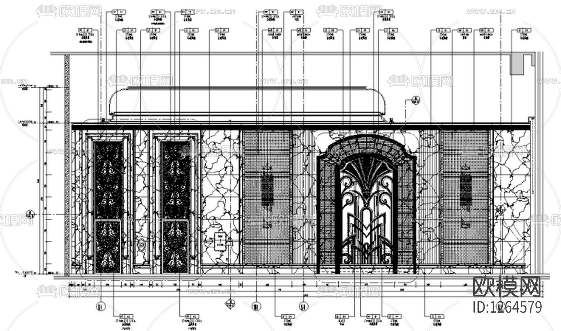 昆明万达文华酒店会所cad施工图下载（渲染图8）
