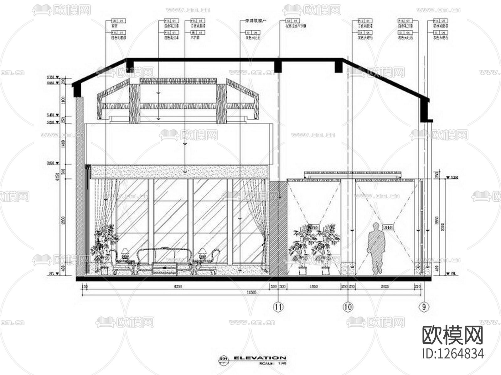 生态养生园cad施工图下载（渲染图6）